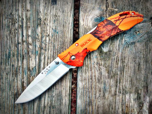Складной нож Buck Bantam BHW Mossy Oak Blaze Camo 0286CMS9 фото 8